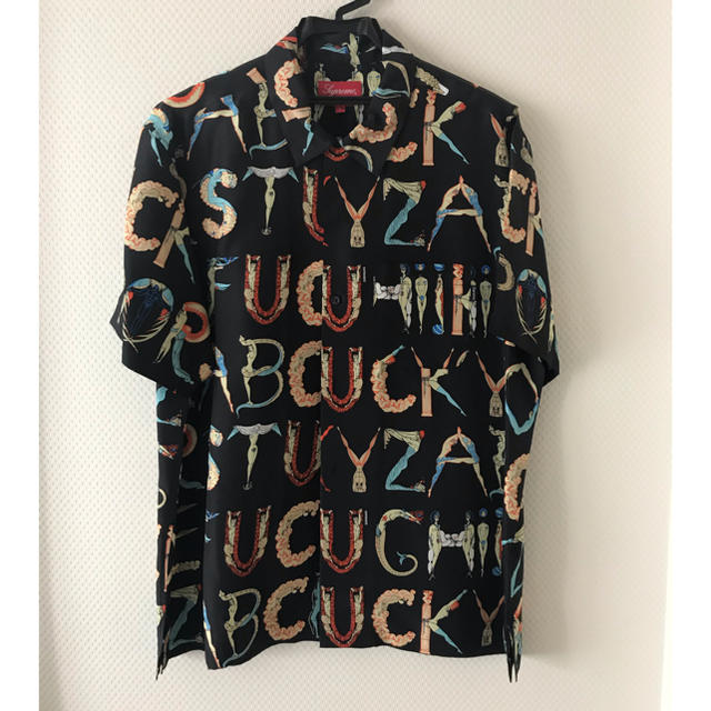 Supreme Alphabet Silk Shirt   アルファベットシャツメンズ