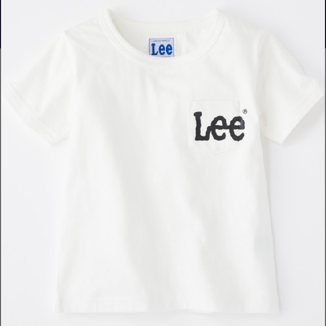 Lee(リー)の◎新品未使用◎ Lee 胸ロゴプリント半袖Tシャツキッズ／白／140cm キッズ/ベビー/マタニティのキッズ服男の子用(90cm~)(Tシャツ/カットソー)の商品写真