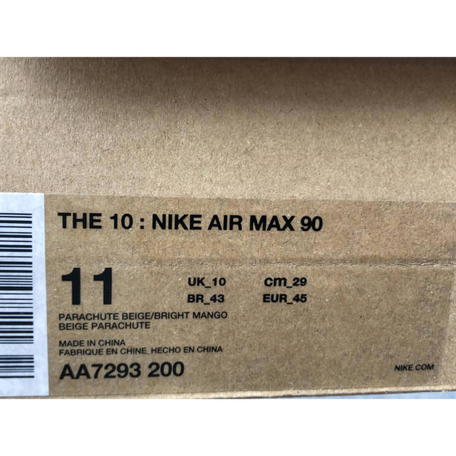 国内正規 NIKE AIR MAX 90 THE 10 OFF WHITE