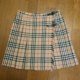 バーバリーブルーレーベル(BURBERRY BLUE LABEL)のバーバリーブルーレーベル チェック巻きスカート 38(ミニスカート)