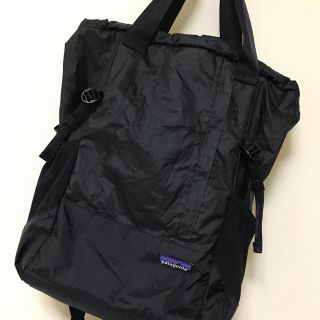 パタゴニア(patagonia)のPatagonia パタゴニア ライトウェイトトラベルトートバックリュック 黒(リュック/バックパック)