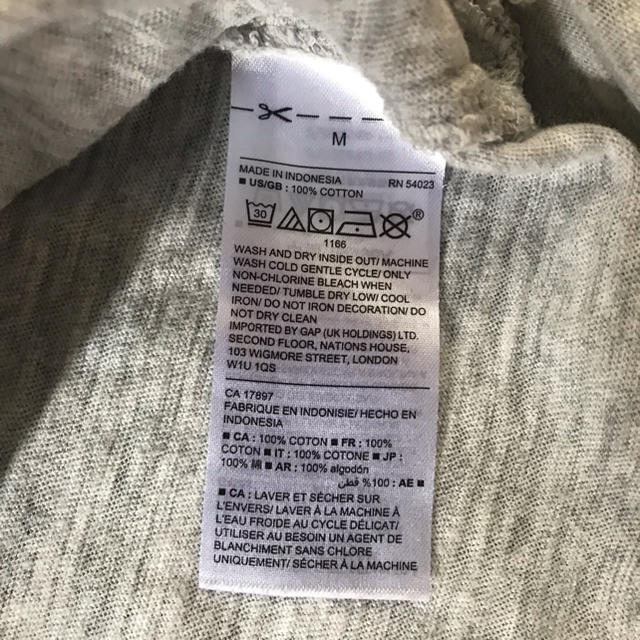 GAP(ギャップ)のGAP Tシャツ グレー レディースのトップス(Tシャツ(半袖/袖なし))の商品写真