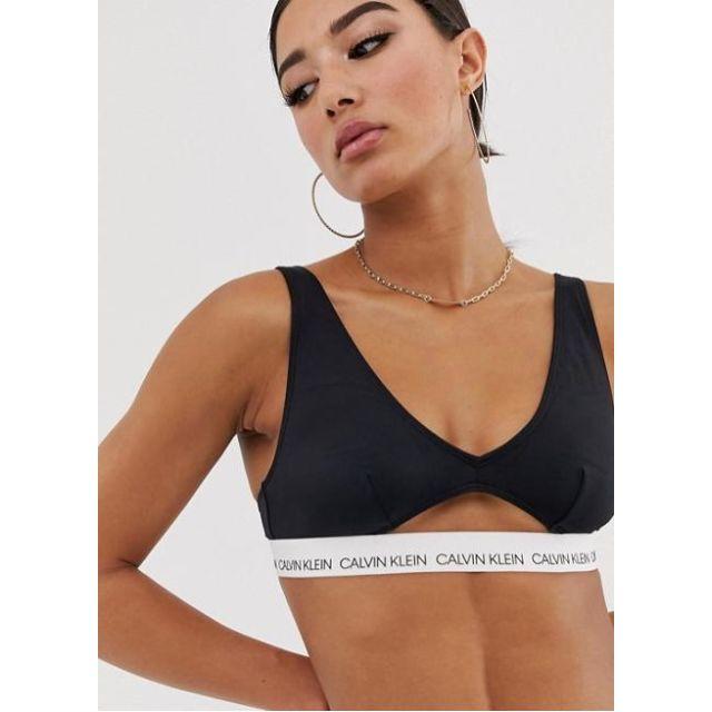 Calvin Klein(カルバンクライン)のSサイズ カルバンクライン Calvin Klein ロゴビキニ 上下セット レディースの水着/浴衣(水着)の商品写真