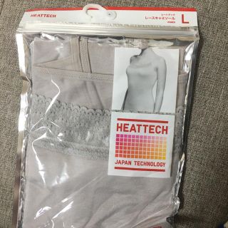 ユニクロ(UNIQLO)の新品♡UNIQLOヒートテックレースキャミソールL(アンダーシャツ/防寒インナー)