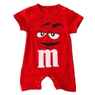 エムアンドエムアンドエムズ(m&m&m's)の【新品未使用】m&m's  ロンパース カバーオール(ロンパース)