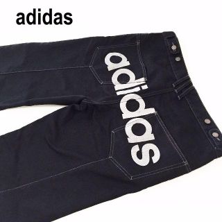 アディダス(adidas)のadidas アディダス☆ビッグロゴジーンズ約86cm(デニム/ジーンズ)