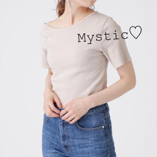 ミスティック(mystic)のmystic ベージュワンショルダー (Tシャツ(半袖/袖なし))