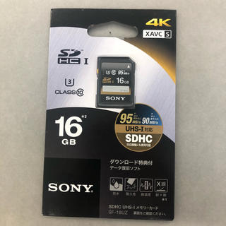 ソニー(SONY)のSDカード 16GB ４K(PC周辺機器)