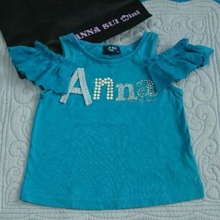 アナスイミニ(ANNA SUI mini)のアナスイ ミニ ターコイズブルーの可愛いカットソー(Tシャツ/カットソー)