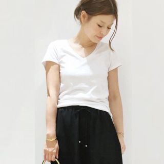 ドゥーズィエムクラス(DEUXIEME CLASSE)の極美品⭐️ Deuxieme Classe／CALUXコットンスラブTシャツ(Tシャツ(半袖/袖なし))