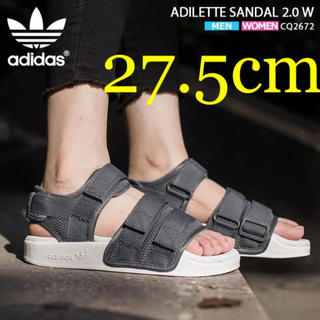 アディダス(adidas)のアディダス ベルクロ アディレッタ サンダル 27.5cm CQ2672(サンダル)