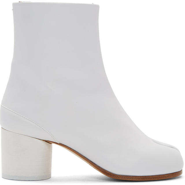 2022春の新作 Maison Martin ホワイト足袋ブーツ margiela 正規品