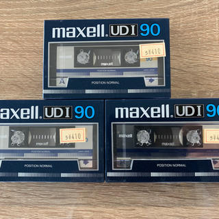 マクセル(maxell)の【新品未開封】昭和レトロ 希少 マクセル カセットテープ ３本 これで最後です(その他)