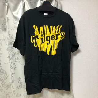 ハンシンタイガース(阪神タイガース)の阪神タイガース 公式戦 限定配布Tシャツ 黒 Lサイズ(記念品/関連グッズ)