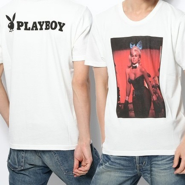 HYSTERIC GLAMOUR(ヒステリックグラマー)の新品未使用  ヒステリックグラマー プレイボーイ キムタク Tシャツ  サイズS メンズのトップス(Tシャツ/カットソー(半袖/袖なし))の商品写真