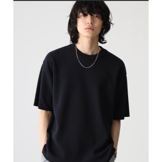 ステュディオス(STUDIOUS)のSTUDIOUS ミラノリブサマーニット ブラック サイズ2(Tシャツ/カットソー(半袖/袖なし))