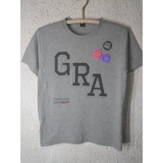 グラニフ(Design Tshirts Store graniph)の4183　グラニフ　デザイン　ストア　半袖　ロゴ　バッヂ風　プリント　tシャツ(Tシャツ/カットソー(半袖/袖なし))