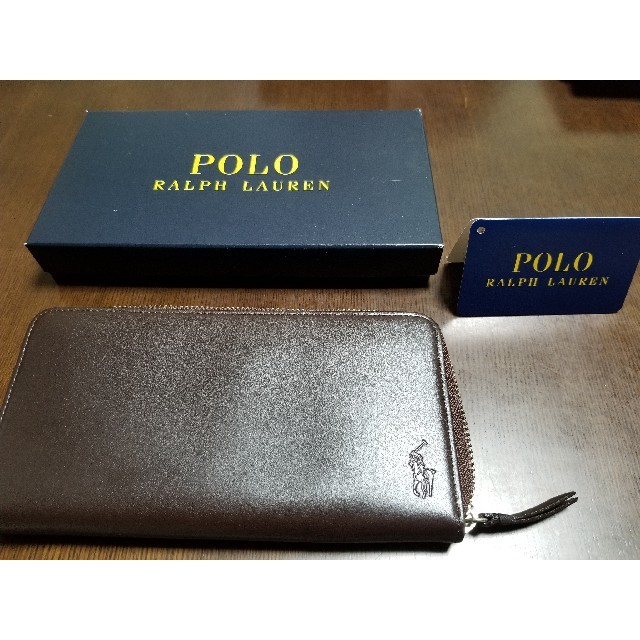 POLO RALPH LAUREN(ポロラルフローレン)のPOLO 長財布　ブラウン メンズのファッション小物(長財布)の商品写真