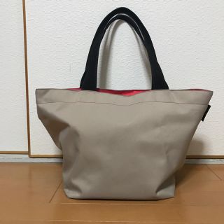 エルベシャプリエ(Herve Chapelier)のエルベシャプリエ 舟形ショルダーLサイズ 925N ベージュ ピンク(ショルダーバッグ)