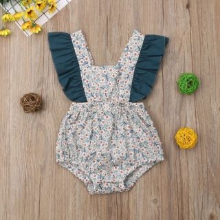 ベビーギャップ(babyGAP)の【❣残りわずか❣】レトロガーリー FLOWERサロペット(ロンパース)