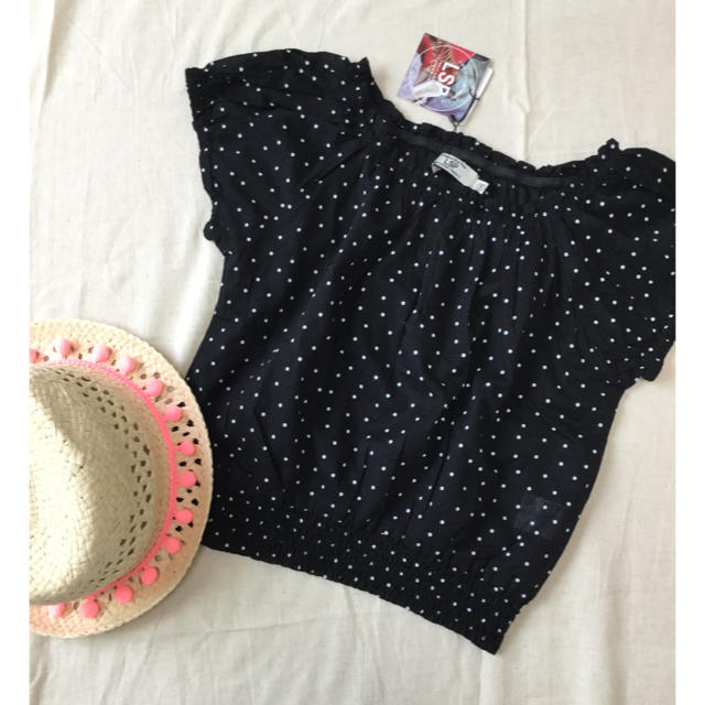 MARKEY'S(マーキーズ)のドットかわいいブラウス キッズ/ベビー/マタニティのキッズ服女の子用(90cm~)(Tシャツ/カットソー)の商品写真