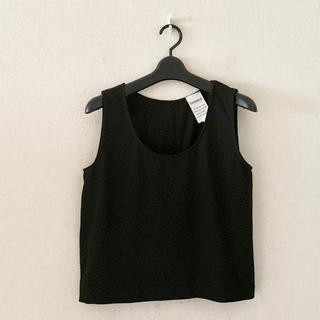 スピックアンドスパン(Spick & Span)のLeenoy♡黒色のノースリーブシャツ(シャツ/ブラウス(半袖/袖なし))