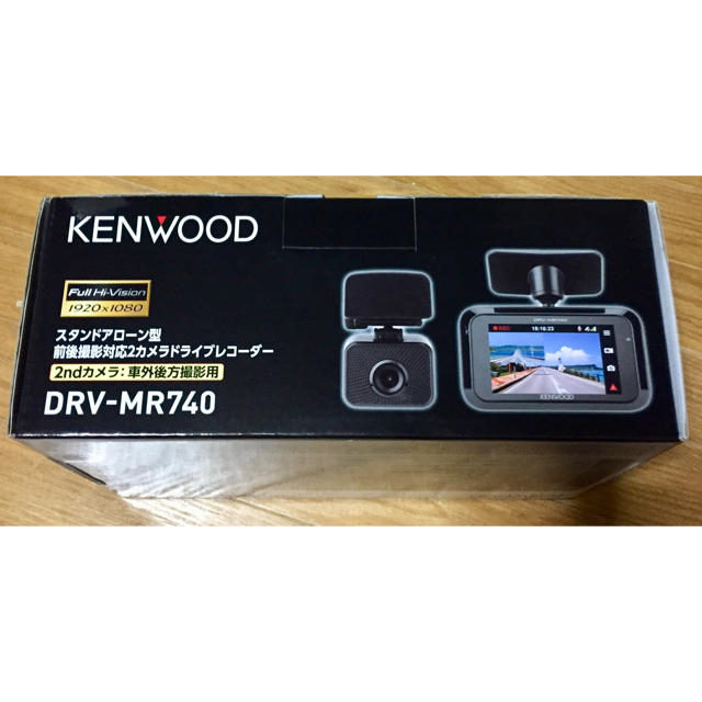 新品 ドライブレコーダー KENWOOD 前後撮影  DRV-MR740