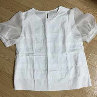 ドットアンドストライプスチャイルドウーマン(Dot&Stripes CHILDWOMAN)の袖シフォンpo(Tシャツ(半袖/袖なし))