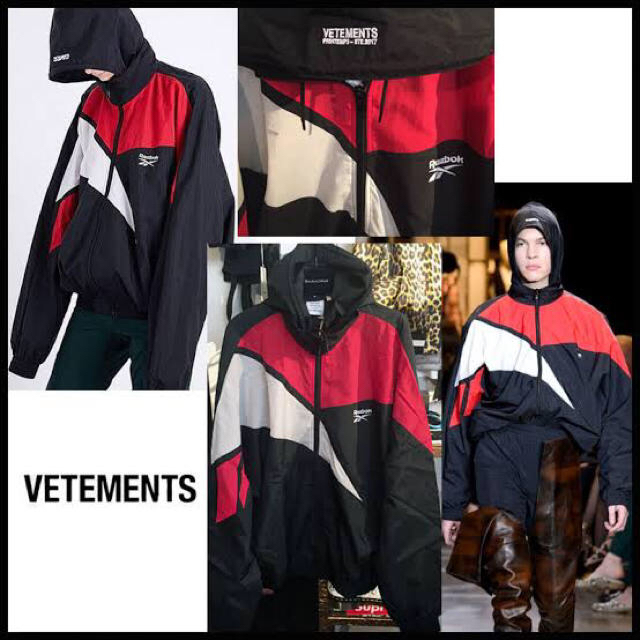 ロエベvetements reebok 17ss ナイロンジャケット