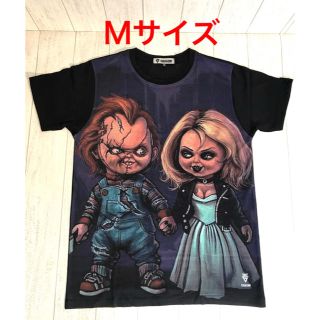 チャッキー＆ティファニー 手繋ぎ フロントTシャツ Mサイズ 新品(Tシャツ/カットソー(半袖/袖なし))