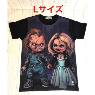 ティファニー チャッキー チャイルドプレイ 半袖黒Tシャツ Lサイズ 新品(Tシャツ/カットソー(半袖/袖なし))