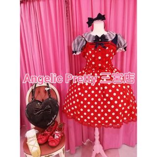 アンジェリックプリティー(Angelic Pretty)のグラ様用 Dolly Marineジャンパースカート 赤(ひざ丈ワンピース)