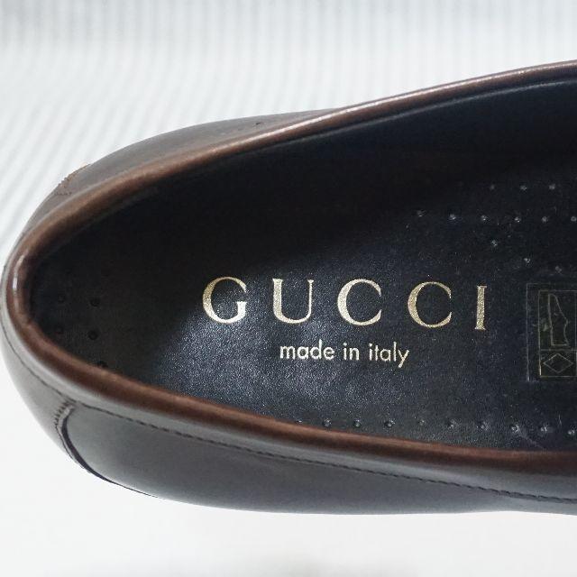Gucci(グッチ)のグッチ　革靴　ダークブラウン メンズの靴/シューズ(ドレス/ビジネス)の商品写真