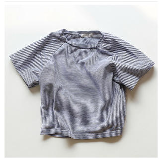 専用！sale!韓国子供服ラインボーダーＴシャツ120新品(Tシャツ/カットソー)