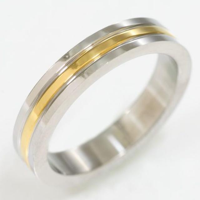 ゴールドラインのサージカルステンレス・リング指輪　SGR1770 メンズのアクセサリー(リング(指輪))の商品写真