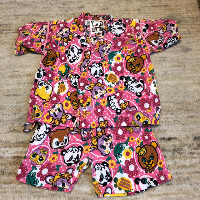 GrandGround(グラグラ)のグラグラ 甚平3 ピンク キッズ/ベビー/マタニティのキッズ服女の子用(90cm~)(甚平/浴衣)の商品写真