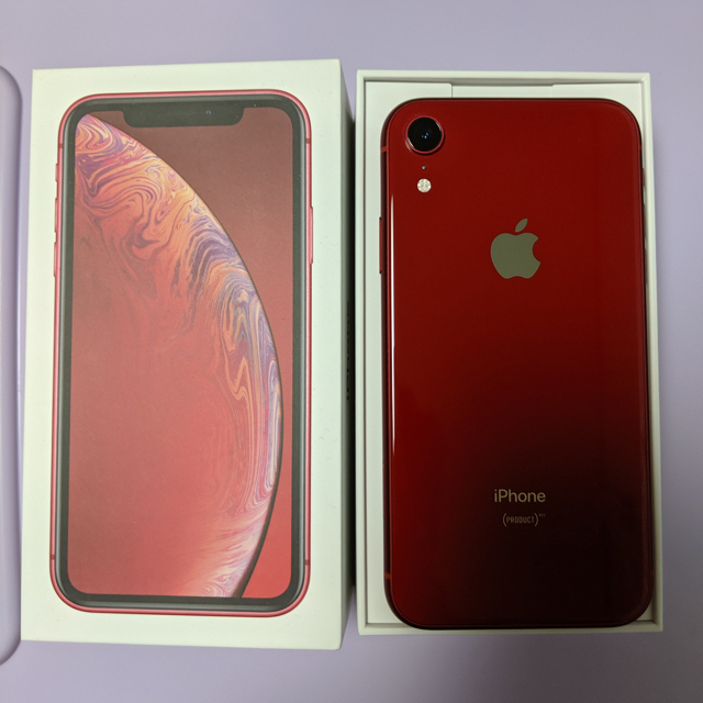 SIMフリー済 iPhone XR 64GB au レッド 美品! SIMフリー済 iPhone XR 64GB au レッド 美品!