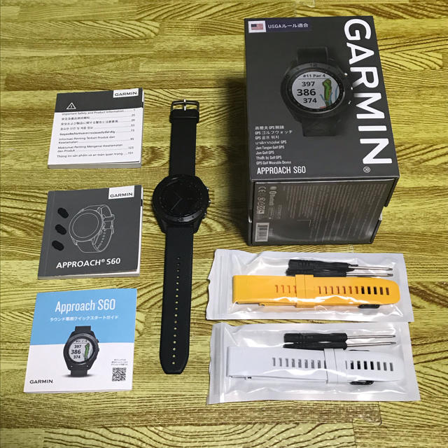 GARMIN(ガーミン)の美品 豪華付属品 GARMIN S60 Approach Black  スポーツ/アウトドアのゴルフ(その他)の商品写真