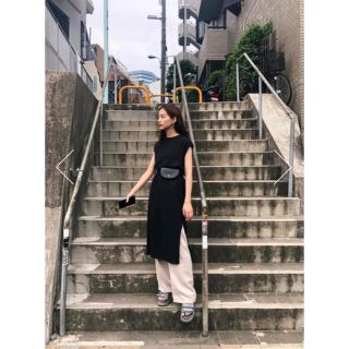 マウジー(moussy)のmoussy SIDE SLIT CUT ドレス(ロングスカート)