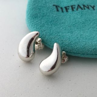 ティファニー(Tiffany & Co.)のTiffanyのラージティアドロップ ピアス 美品(ピアス)