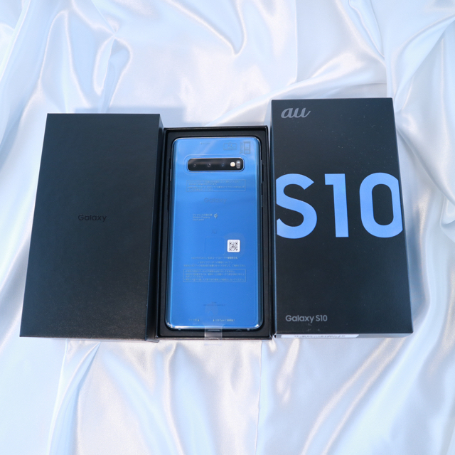 【SIMロック解除済】au Galaxy S10 Prism Blue