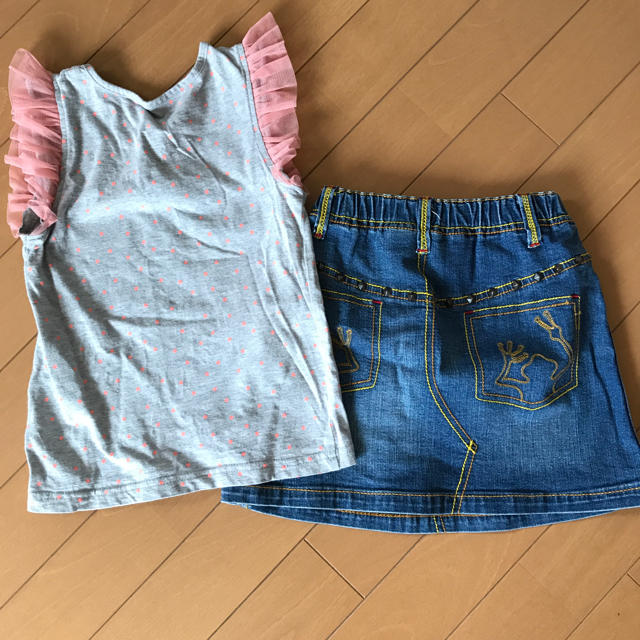 GLOBAL WORK(グローバルワーク)の上下2点セット キッズ/ベビー/マタニティのキッズ服女の子用(90cm~)(Tシャツ/カットソー)の商品写真