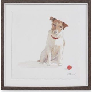 ローラアシュレイ(LAURA ASHLEY)の新品☆ローラアシュレイ　ジャックラッセル　絵画　アート　額縁入り(絵画/タペストリー)