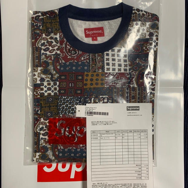 Supreme 19ss Patchwork Paisley S/S Top