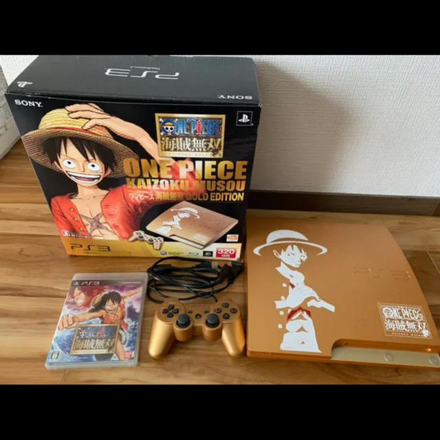 美品！PS3本体 ワンピース海賊無双 GOLD EDITION 320GB