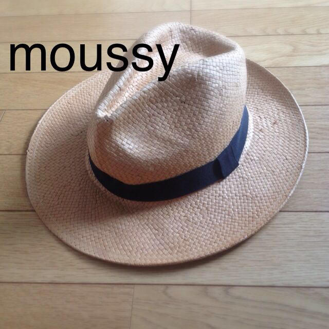 moussy(マウジー)のmoussy ストローハット レディースの帽子(麦わら帽子/ストローハット)の商品写真