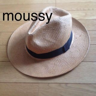 マウジー(moussy)のmoussy ストローハット(麦わら帽子/ストローハット)