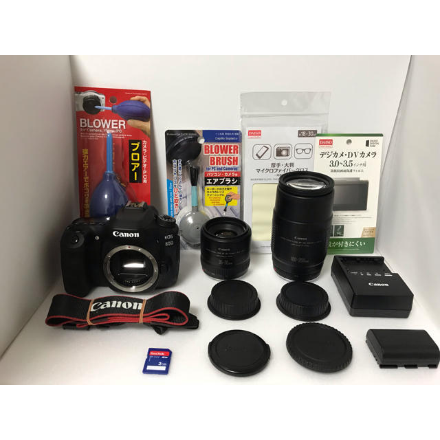 キャノン Canon EOS 80D標準&望遠レンズセット 【国内発送】 39270円 ...