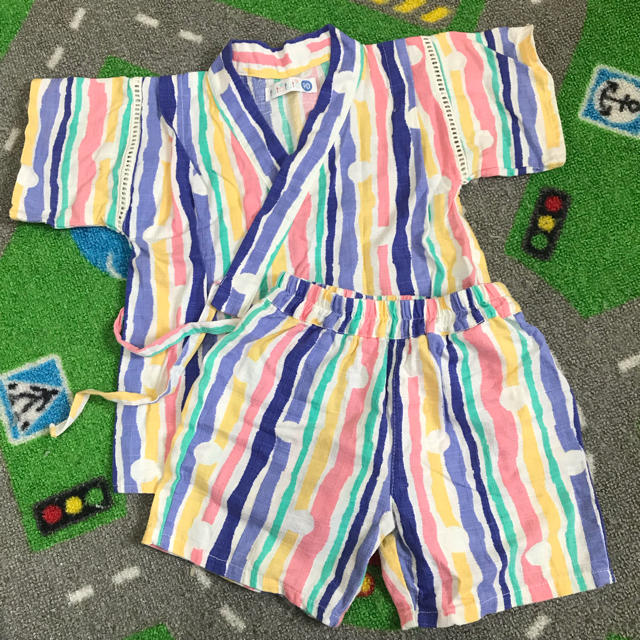 futafuta(フタフタ)のfutafuta♡甚平♡90cm キッズ/ベビー/マタニティのキッズ服女の子用(90cm~)(甚平/浴衣)の商品写真