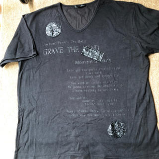 4L  ブラックV(Tシャツ/カットソー(半袖/袖なし))